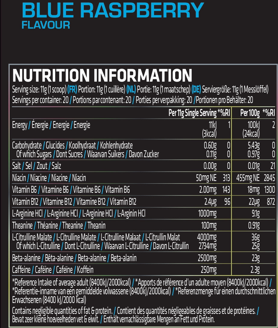 Qhush Black Pre-Workout 220g