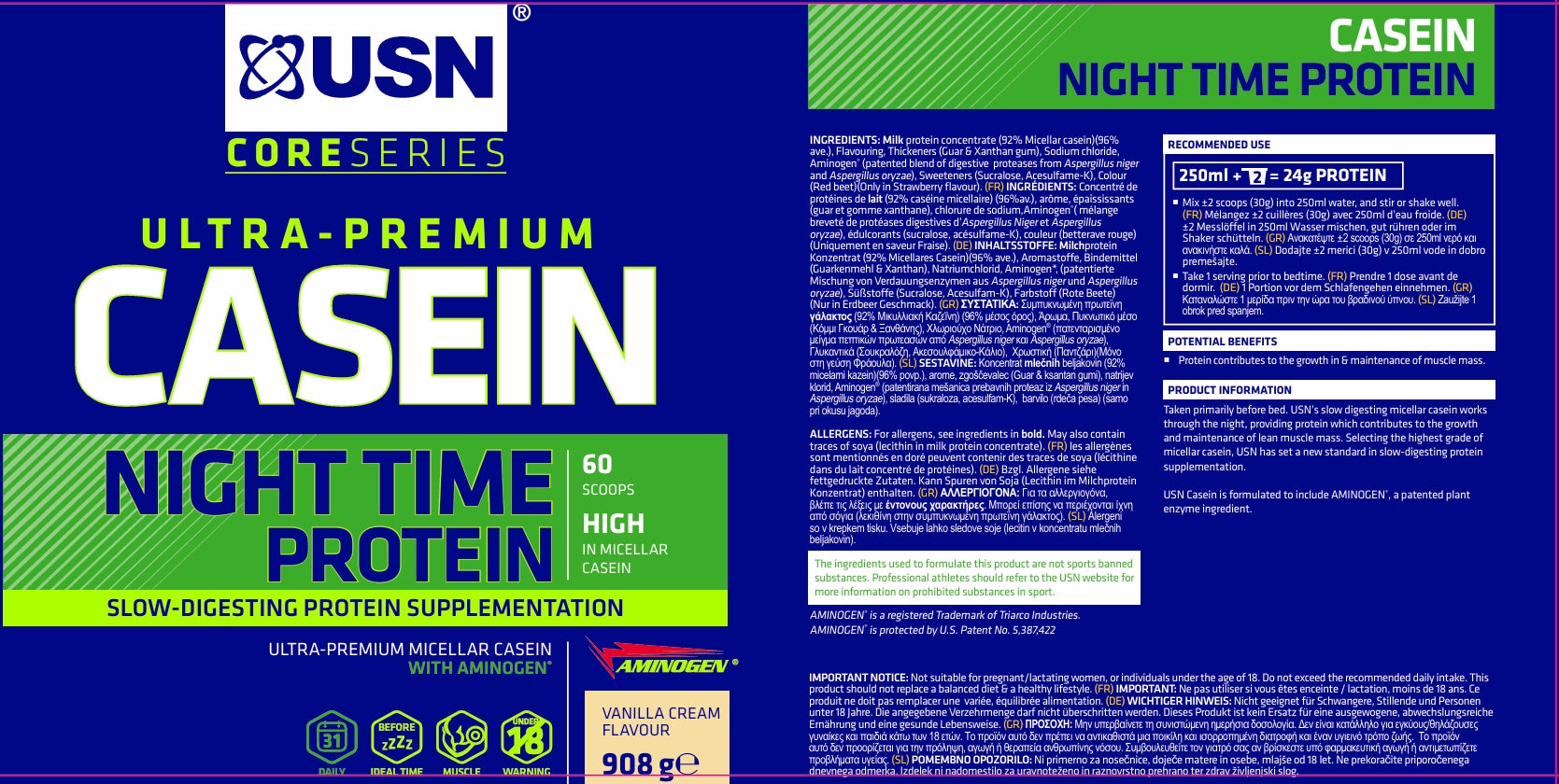 Casein - Night Time Protein 908g