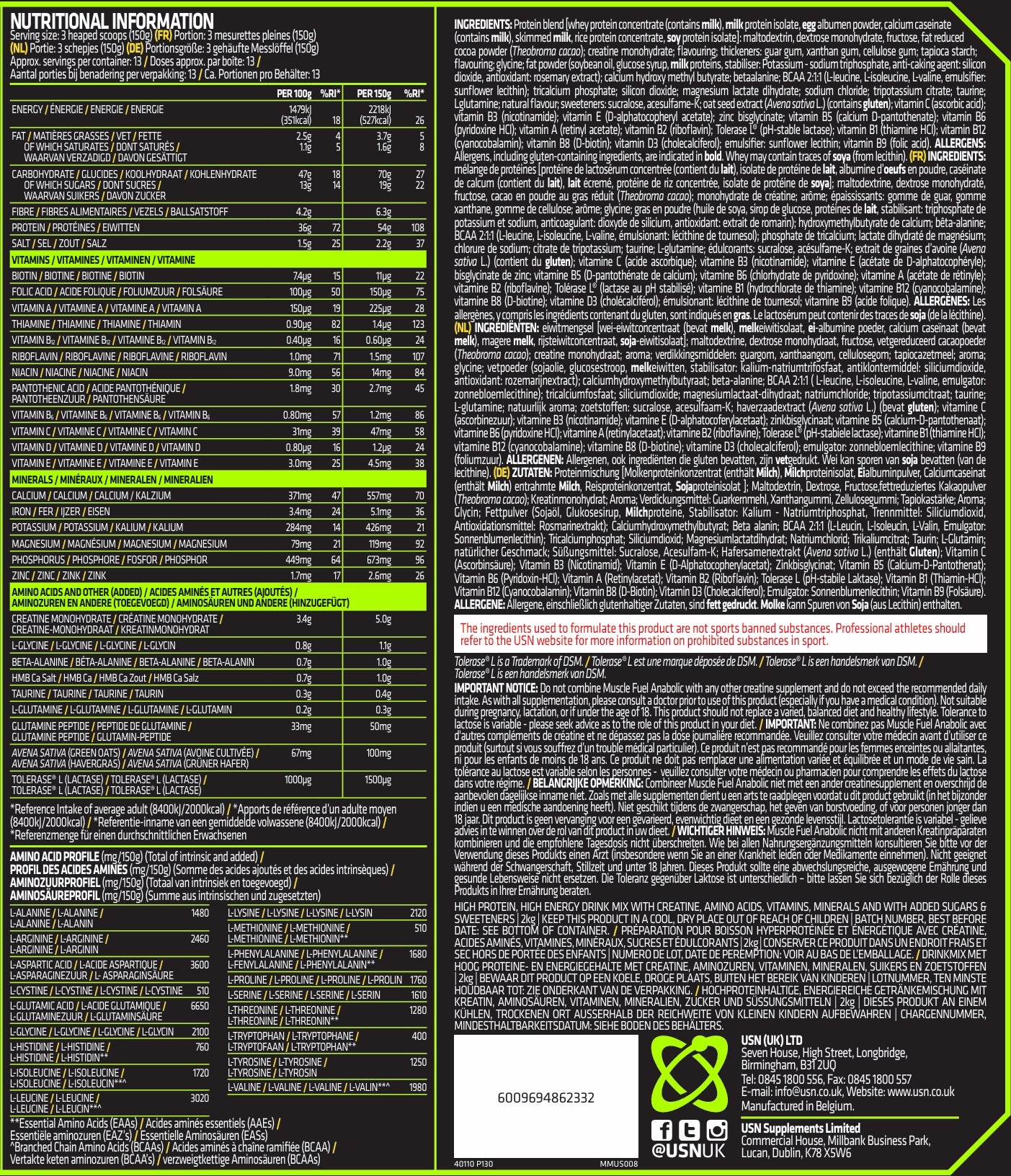 Muscle Fuel Anabolic