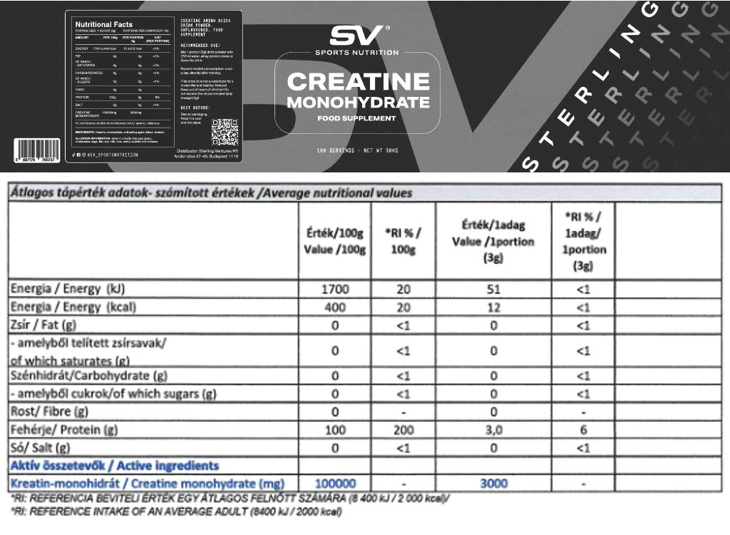 Creatine Monohydrate 300g