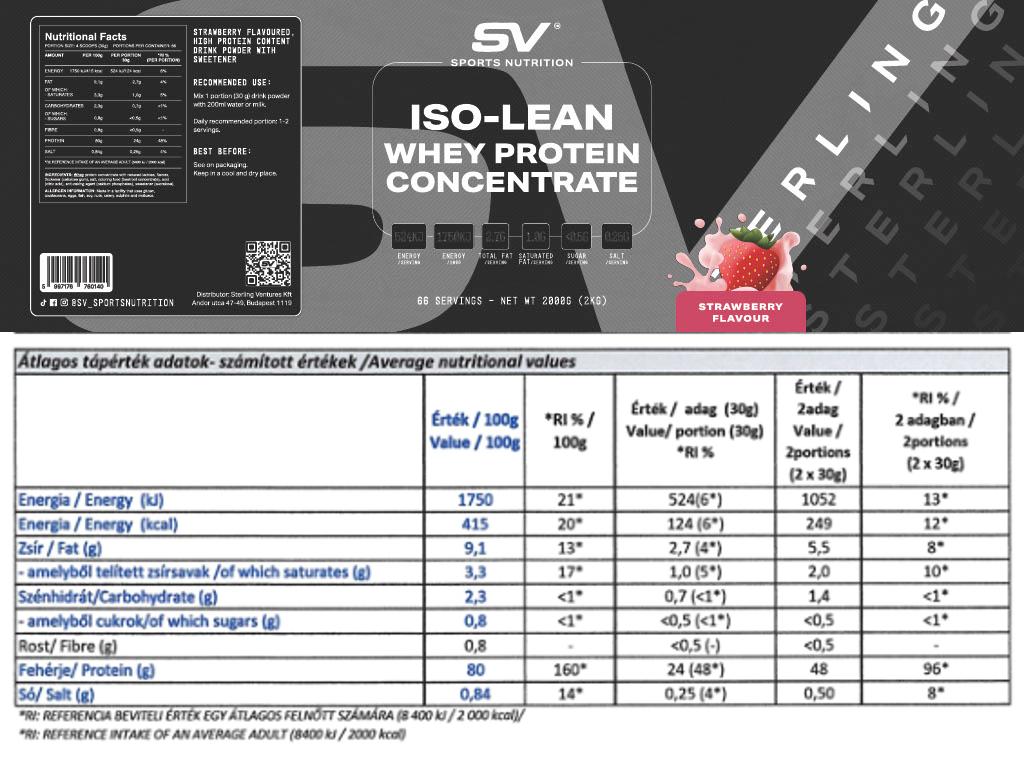 Iso-Lean Whey Protein koncentrátum