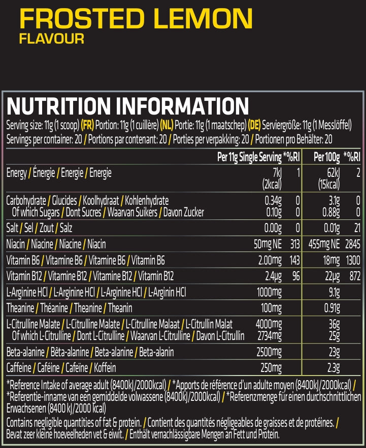 Qhush Black Pre-Workout 220g