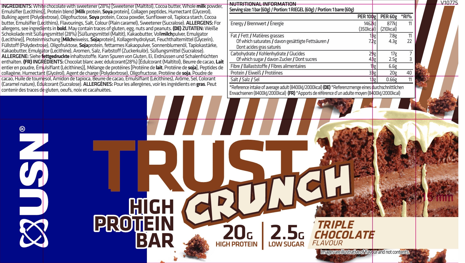 USN Trust Crunch High Protein Bar